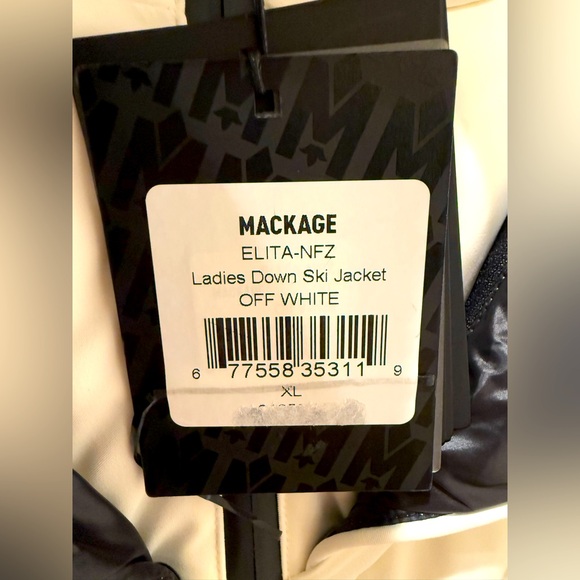 NWTs Mackage Elita-NFZ Down Ski Jacket. Off-White. Sz. XL - Picture 8 of 12